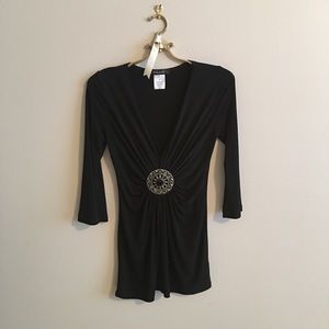 Black embellished tunic